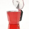 Cafetera Italiana  Aluminio  Roja 300 ml Benetton - Imagen 2